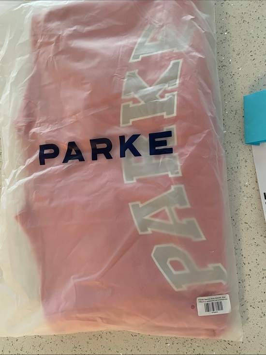 Parke Tops - Parker Pink Crewneck with Bold White Lettering